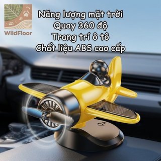 Bảng điều khiển ô tô Máy bay trang trí chạy bằng năng lượng mặt trời 360 xoay ABS Phụ kiện nội thất ô tô nhiều màu