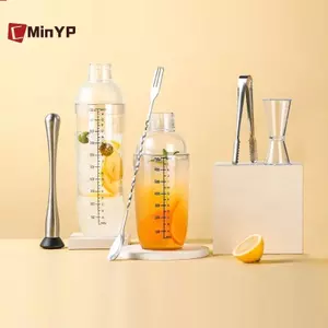 CMinYP 3 / 5 / 7 Chiếc Cotail Shaker Set Cotail Shaker Và Đo Jigger Bộ Đồ Uống Hỗn Hợp Dụng Cụ Lắc Tay Cho Bartending Và Home Bar Glory