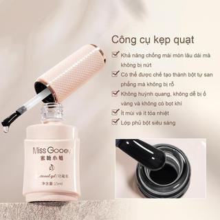Miss Gooey Gel Bột Gương 3 Trong 1 Bao Phủ Toàn Bộ Không Hạt Siêu Bóng Độ Bám Bột Bịt Kín Cạnh 15ml Cho Người Xây Dựng Móng Tay Chuyên Nghiệp