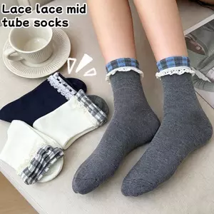 Tất bắp chân polyester co giãn thoải mái, vải chống ẩm và thân thiện với da