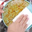 LAKAM 1 Cuộn / 400 Tờ Khăn lau bát đĩa một lần, Vải không dệt khô ướt Khăn lau lười dùng một lần sử dụng kép, Vải dầu dày không dính có thể giặt được