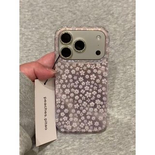 Ốp Điện Thoại Thích Hợp Cho iPhone Phong Cách Hàn Quốc Mùa Xuân Hồng Xanh Hoa Thích Hợp Cho iPhone17PROMAX Ốp Điện Thoại 16 Nữ 14 / 13 / 12 Mềm 15 Vỏ Bảo Vệ Ngọc Trai VQ9T