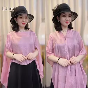 LUImo - Khăn Choàng Foulard Mới Mềm Mại, Voan Dài Hè, Phù Hợp Ngoài Trời và Đi Biển