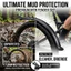 CATMALLER88 Tấm chắn bùn xe đạp đường trường MTB, Tấm chắn bùn xe đạp leo núi siêu nhẹ 26 Inch, Loại bỏ nhanh đa năng Dễ dàng lắp đặt Tấm bảo vệ bắn nước xe đạp có thể điều chỉnh Đi xe đạp ngoài trời