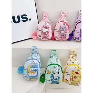 Siêu Nhẹ Giai Điệu Dễ Thương Trẻ Em Mini Túi Bé Gái Đi Chơi Ngực Túi Hoạt Hình Kuromi Bé Trai Túi Bé