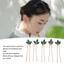 SHUPUN 5 Chiếc Kim Cương Giả Tóc, Thiết Kế Cổ Điển Đá Xanh Cưới Mảnh Tóc, Phụ Kiện Nhẹ Cô Dâu Phụ Kiện Tóc Cô Dâu Cô Dâu