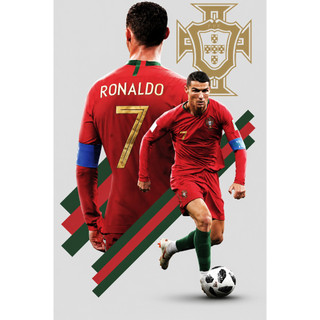 Poster Cầu Thủ Bóng Đá Khổ Lớn - Messi, Ronaldo, Neymar, Mbappé,... dán tường