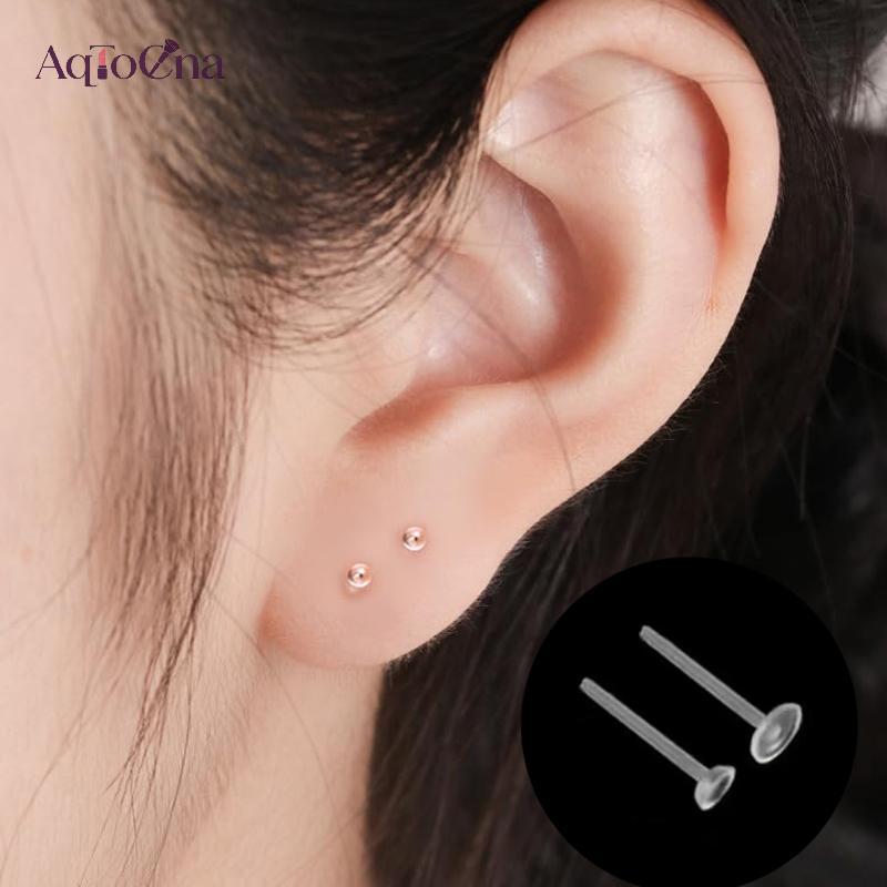 Bộ bông tai nhựa chống dị ứng, trong suốt – bộ nhiều chiếc