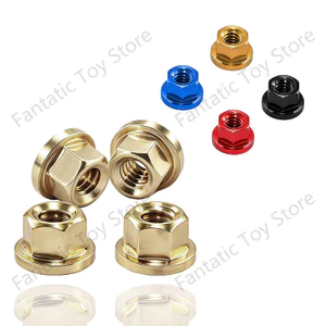 4 M2 Đồng Nhôm Hợp Kim Bánh Xe Đai Ốc Cho 1 / 30 RC Xe Bánh Xích SCX30 JEEP K10 Phần Phụ Kiện