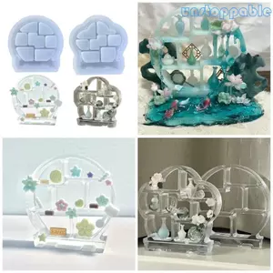 Unstop * Đồ Chơi Giá Đỡ Khuôn DIY Phụ Kiện Nhà Bếp Dính Trang Trí Khuôn Đất Sét
