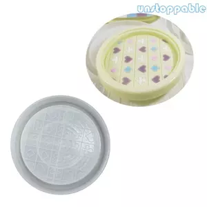 Unstop * Nhựa Coaster Khuôn Silicon Hộp Trang Sức Khuôn Cho Nhựa Dính DIY Khay Nhựa Khuôn