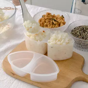 TRTR Tự Làm Khuôn Sushi Onigiri Cơm Bóng Thực Phẩm Báo Chí Hình Tam Giác Máy Làm Sushi Khuôn Nhật Bản Nhà Bếp Bento Phụ Kiện Dụng Cụ VN