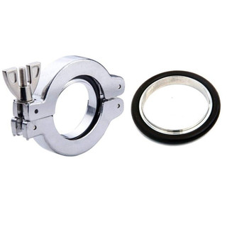 [Fuxin] Bộ kẹp chân không bằng thép không gỉ 304 KF16 KF25 KF40 KF50 Giá đỡ cao su