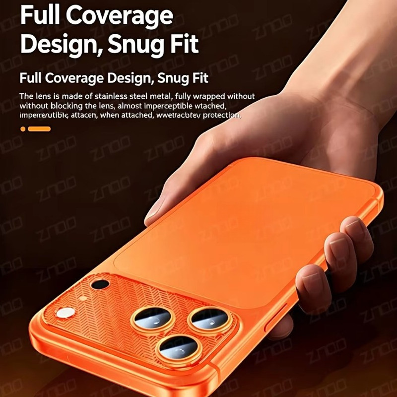Ốp bảo vệ ống kính camera cho iPhone 17 Pro Max/17 Pro/17PM, viền kim loại, kính cường lực chống trầy xước
