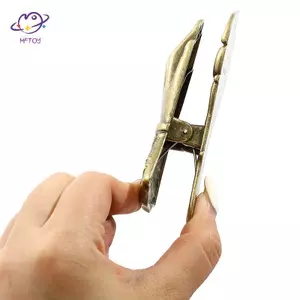 Kẹp Sách Tay Vàng Bằng Thép Không Gỉ HFTOY Với Thiết Kế Độc Đáo, Nam Nữ Văn Phòng Sinh Viên Quà Tặng Sinh Nhật Ngày Nhà Giáo Quà Tặng Nhỏ. ~