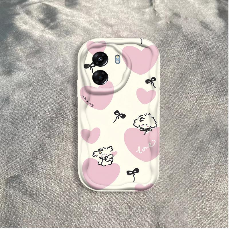 Thích hợp cho OPPO A5X A6 Pro A6X 4G 5G 3D Thẩm Mỹ Mềm TPU Nơ Tình Yêu Vỏ Điện Thoại Chống Sốc