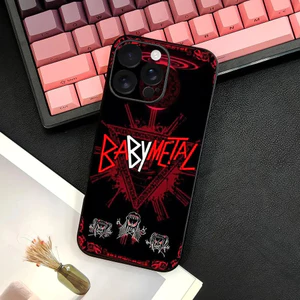 Ốp Điện Thoại TP-2 Band B-BABYMETAL Cho IPhone 17 16 15 14 13 12 11 Pro Max Plus Mini Đen Mờ Vỏ Mềm Funda