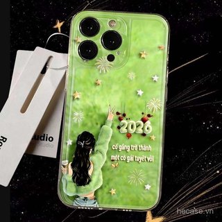 Ốp Điện Thoại Hoạt Hình Cử Chỉ Cô Gái Thích Hợp Cho iPhone 14promax 13promax 12promax 14 13 12 11 pro max 15 16 17 promax xr xs 16pro 15pro Ốp Silicon Chống Sốc