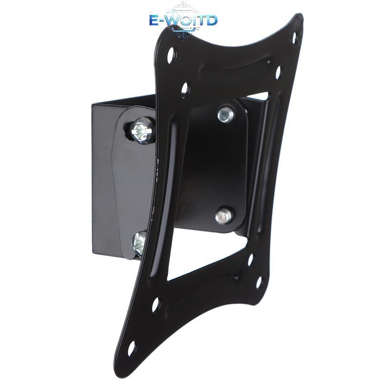 E-WOITD 1 Bộ Giá đỡ TV 14-27Inch Màn hình LED LCD Giá treo tường Braet Bảng điều khiển phẳng cố định Khung TV Hỗ trợ góc nghiêng 15 độ w / Vít E-WOITD