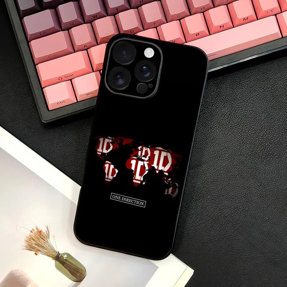 TP-1 Band O-One Direction Ốp Lưng Điện Thoại IPhone 17 16 15 14 13 12 11 Pro Max Plus Mini Đen Mờ Vỏ Mềm Funda