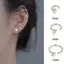 AqToCna 1 Thép Không Gỉ CZ Xuyên Bông Tai Bông Tai Xương Tai Sụn Xoắn Tragus Daith Conch Rook Hoop Bông Tai Nữ Trang Sức Cơ Thể AqToCna