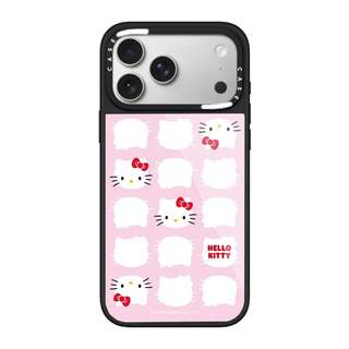 CASECASE X Hello Kitty Màu Hồng Miếng Dán Ốp Lưng Kính Hút Từ Tính Chống Trầy Xước Cho IPhone 17 Air 16 15 14 Pro Max Plus Ốp Lưng Cứng Có Hộp Khắc Logo