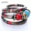 AqToCna Nữ Màu Bạc Giả Ngọc Trai Boho Điều Chỉnh Lắc Tay Quyến Rũ Hạt Sang Trọng Vòng Tay AqToCna