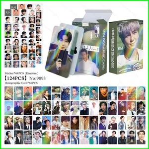 HT3 124 Cái / bộ BTS RM LOMO Thẻ Dán Album thứ 5 ARIRANG Bưu Thiếp Bộ Sưu Tập Ngôi Sao Ngoại Vi TH3