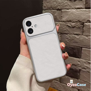 Ốp Da PU Cửa Sổ Máy Ảnh Lớn Cho Redmi K90 Pro Max K80 K70 K70E K60 K60E K50 Ultra K50i K40 K40S Turbo 5 Max 4 Pro 5G 4G Thẩm Mỹ Vỏ Mềm Kinh Doanh Dễ Thương