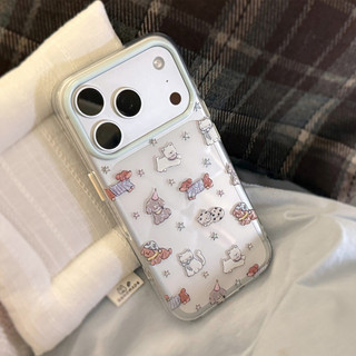 Ốp Điện Thoại Chó Lấp Lánh Cho IPhone 17ProMax 17Pro 17 16ProMax 16Pro 16 15ProMax 15Pro 15 14ProMax 14 13ProMax 13 Apple Iphone Case Trong Suốt Long Lanh 13 / 15 Chống Sốc 14 17