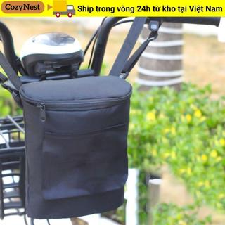 Túi Bảo Quản COZYNEST, Túi Tay Lái Chống Thấm Nước Có Thể Tháo Rời, Túi Treo Vải Dây Kéo Dung Tích Lớn Xe Máy Xe Điện