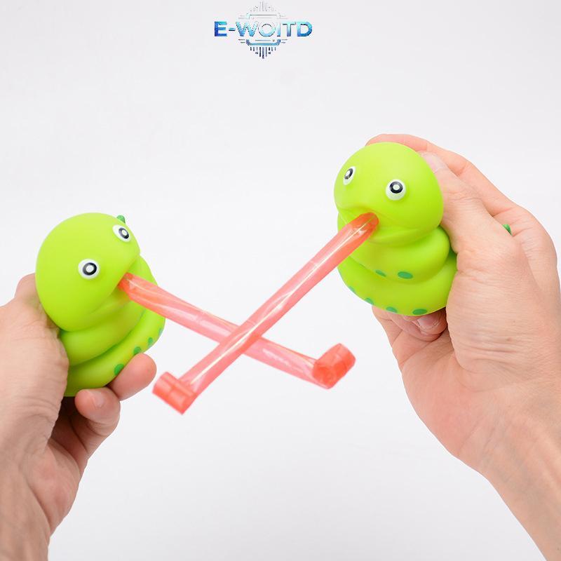 E-WOITD Trẻ Em Sáng Tạo Đàn Áp Rắn Đồ Chơi Pinch Rắn Stiing Lưỡi Ra Giảm Căng Thẳng Đồ Chơi Quà Tặng Cho Trẻ Em E-WOITD