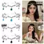IFASIN Elf Tiara, Lá kim cương giả Vương miện cổ tích, Chủ đề cổ tích Hợp kim tóc Trang sức đám cưới