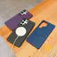Phone Case For SAMSUNG Galaxy S26 Ultra S25 S24 S23 S22 TPU Magnetic Leather Texture Aesthetic Korean Cute