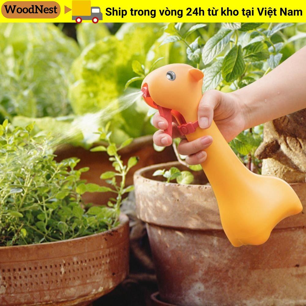 Bình tưới nước WOODNEST, Bình tưới hoa thiết kế hươu cao cổ Bình tưới hoa, Ấm đun nước cầm tay dung tích lớn 500ml