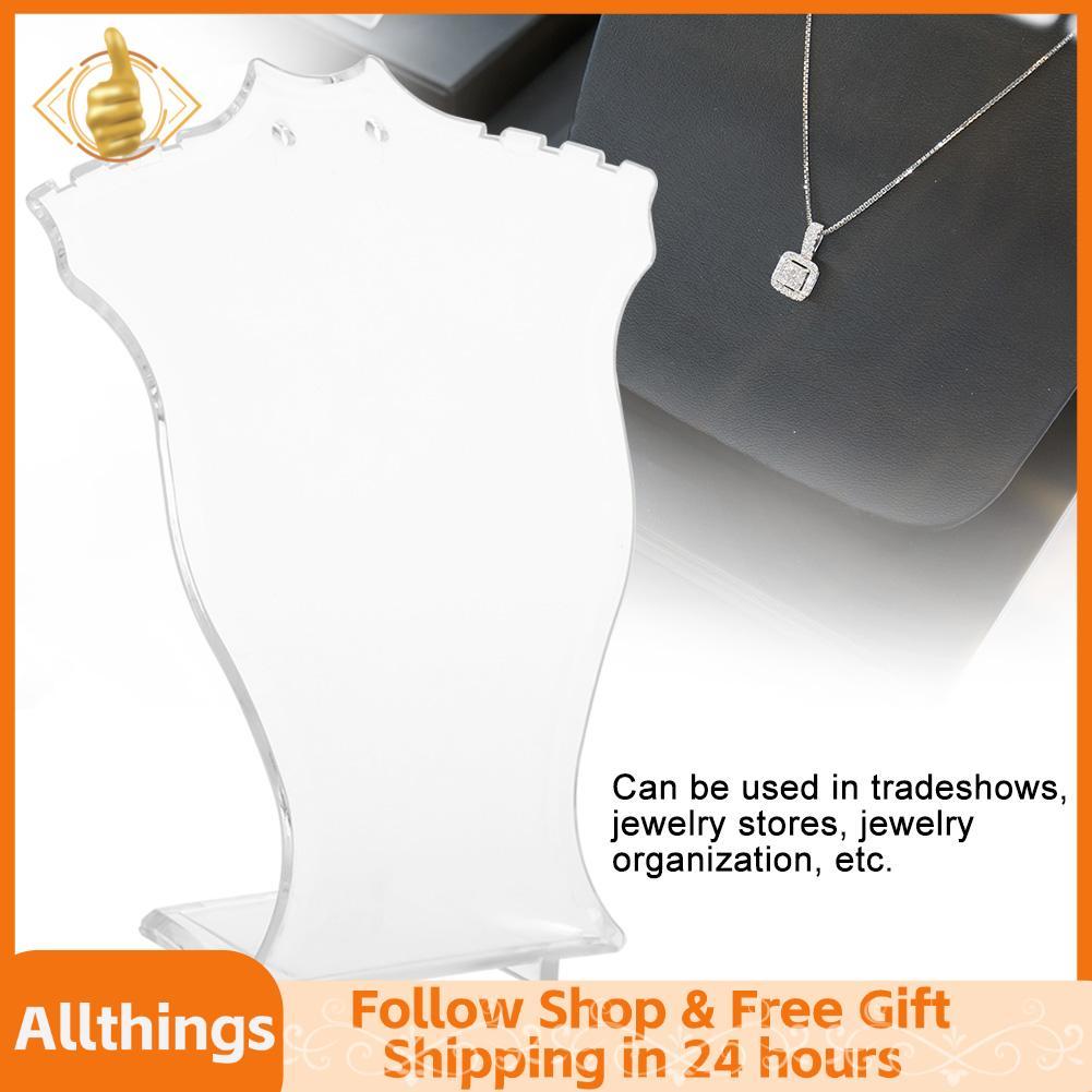 Allthingss Semme Jewelry Bust Display Stands For ewelry Vòng cổ Giá đỡ bán lẻ cho các phụ kiện Dây chuyền Chuỗi vòng tay (Đen)