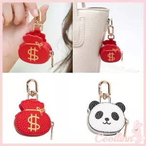 COO Nhỏ Thay Đổi Ví Đựng Thẻ Móc Khóa Da Đồng Xu Ví Móc Khóa Túi Charm