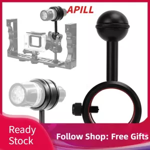 Apill Kẹp đầu bóng lặn Dễ dàng mang theo cánh tay cho đèn pin