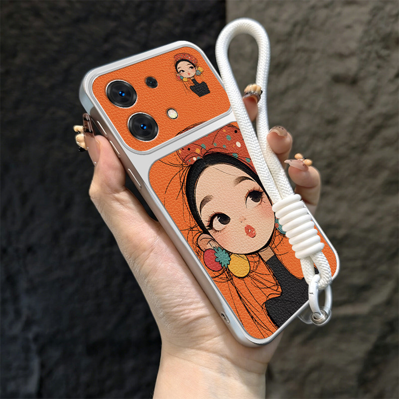 Ốp Lưng PBZZ Cho REDMI NOTE 13 4G REDMI NOTE 13 PRO 5G Vỏ Điện Thoại Lo Âu Vỏ Mềm Chống Sốc Thiết Kế Mới Thẩm Mỹ Hoạt Hình Dễ Thương Có Dây Buộc Cho Bé Gái TBDTMD1