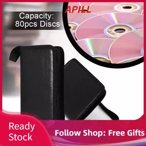 apill FOSA 80 Dung lượng CD/DVD/VCD Hộp đựng PU Hộp đựng ví Hộp đựng sách Túi đựng album-Màu Muti (Đen xanh nâu) (Đen)