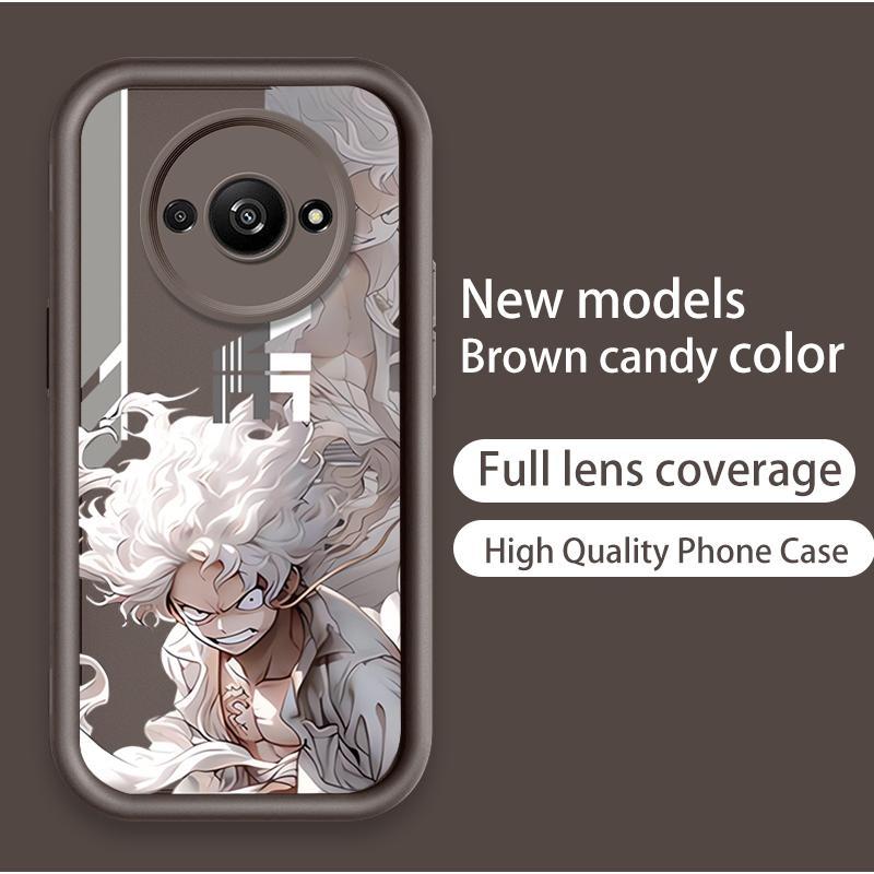 Ốp Lưng Cho Redmi A3 / POCO C61 4G Hoạt Hình Silicon Mềm TPU One Piece Five Gear Luffy Angel Eye Vỏ Điện Thoại Chống Sốc