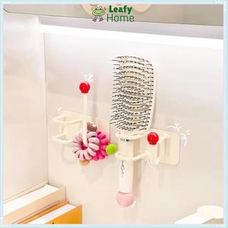 Giá lưu trữ máy sấy tóc LEAFYHOME, Móc băng đô treo tường đa chức năng chống nước, Giá đỡ máy sấy tóc không đục lỗ tự dính bền bỉ cho trang sức