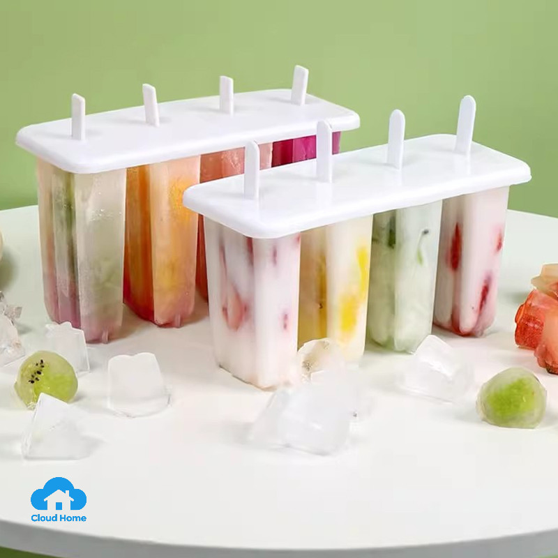 🌤️COD🌤️Bộ khuôn làm kem que tại nhà Khuôn làm kem bằng nhựa thủ công DIY