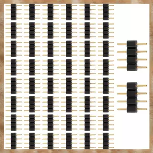 50 Cái 4 Pin Rgb Led Strip Nam Cắm Adapter Kết Nối Cho 3528 5050 Dải Ánh Sáng