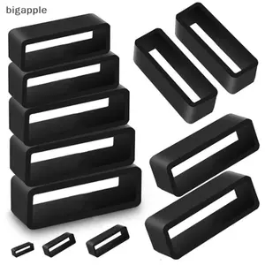 Bigapple Đen Dây Đeo Đồng Hồ Silicon Giữ Vòng Vòng Cao Su Khóa Vòng 14-26mm Giá Đỡ. RDG