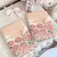 Gương gập mini trang điểm bỏ túi hoa tulip hồng cam dịu nhẹ thẩm mỹ cao trendy