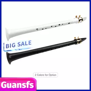Guansfs Túi Trắng Sax Mini Di Động Saxophone Chìa Khóa C Nhỏ Nhựa Có Túi Đựng Nhạc Cụ Woodwind