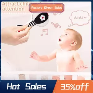 Lục lạc mềm cho bé Đen trắng Độ tương phản cao 0-3 tháng Đồ chơi sơ sinh
