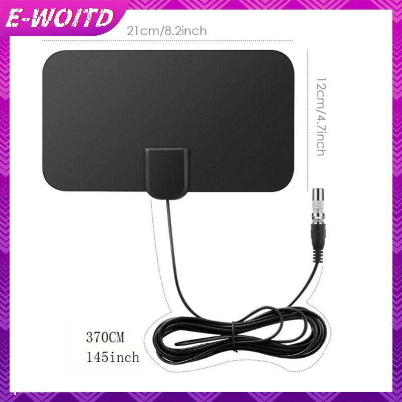 Ăng-ten TV E-WOITD HDTV DVB-T2 Flat HD Kỹ Thuật Số Trong Nhà Khuếch Đại Phạm Vi 50 Dặm TVFox E-WOITD