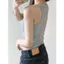 Milyfashion Pure Desire Với Miếng Lót Ngực Ren Mặt Sau Đẹp Sling Nhiều Màu Tùy Chọn Slim-Fit Ribbed Không Tay